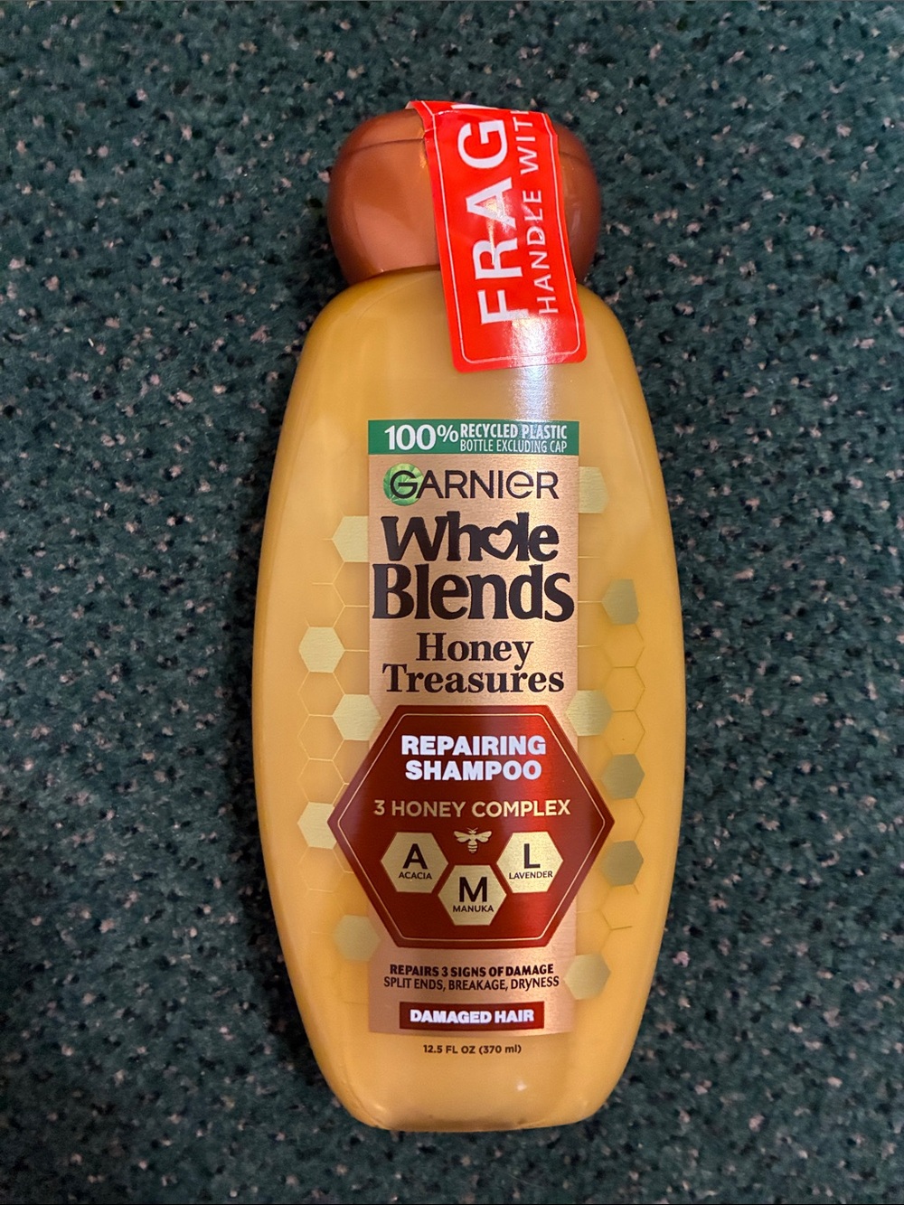 Garnier Whole Blends Honey Treasures Repairing Shampoo - Honey/Brass Cap